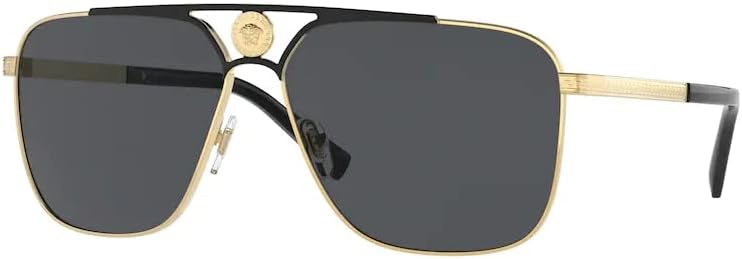Versace VE2238 Rectangular Sunglasses for Men +BUNDLE with ACCESSORY EYEWEAR KIT