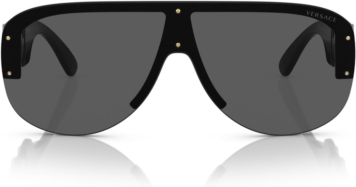 Versace Man Sunglasses Black Frame, Dark Grey Lenses, 0MM