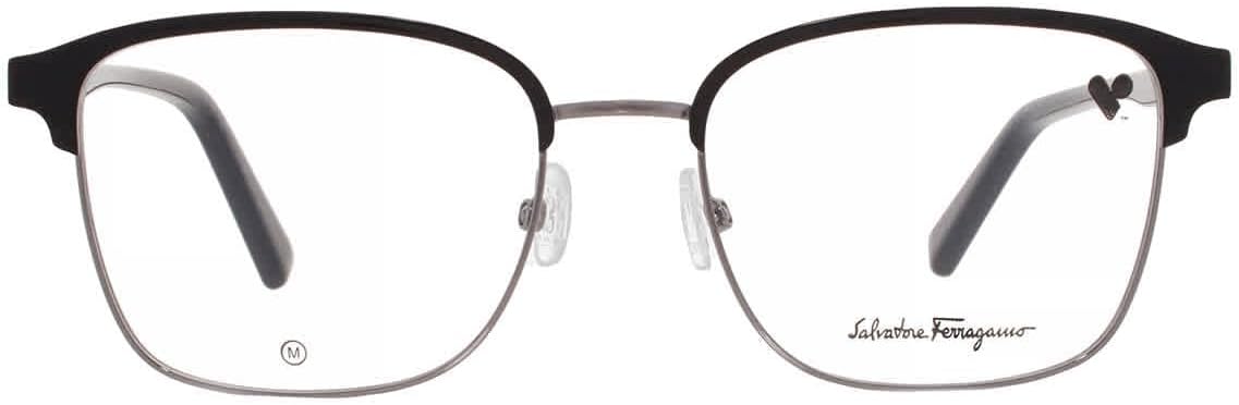 FERRAGAMO Eyeglasses SF 2225 038 Ruthenium/Black