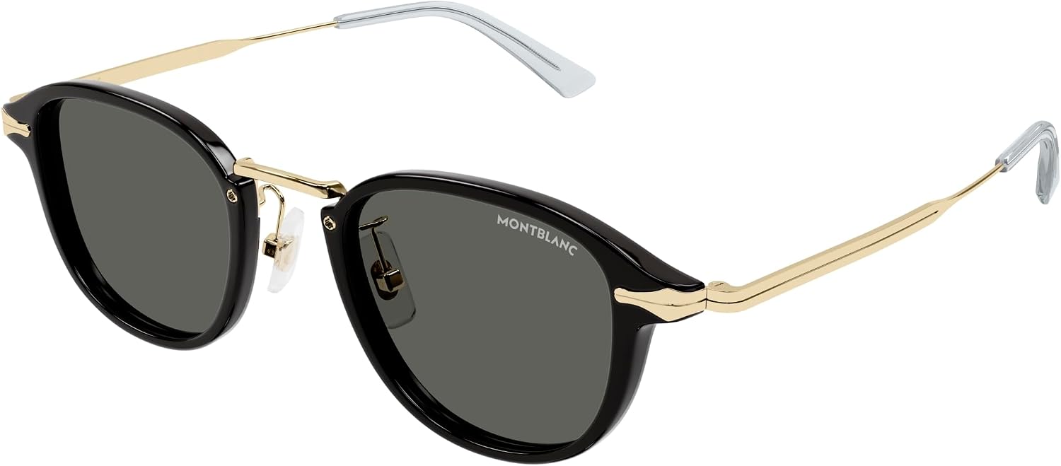 MONTBLANC Smoke Square Men's Sunglasses MB0336S 001 48
