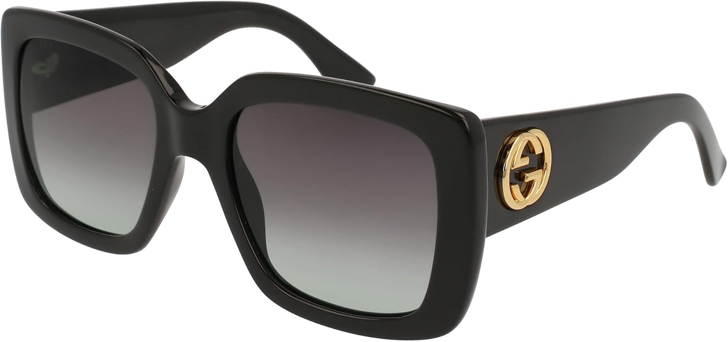 Gucci Gradient Grey Square Ladies Sunglasses GG0141SN 001 53
