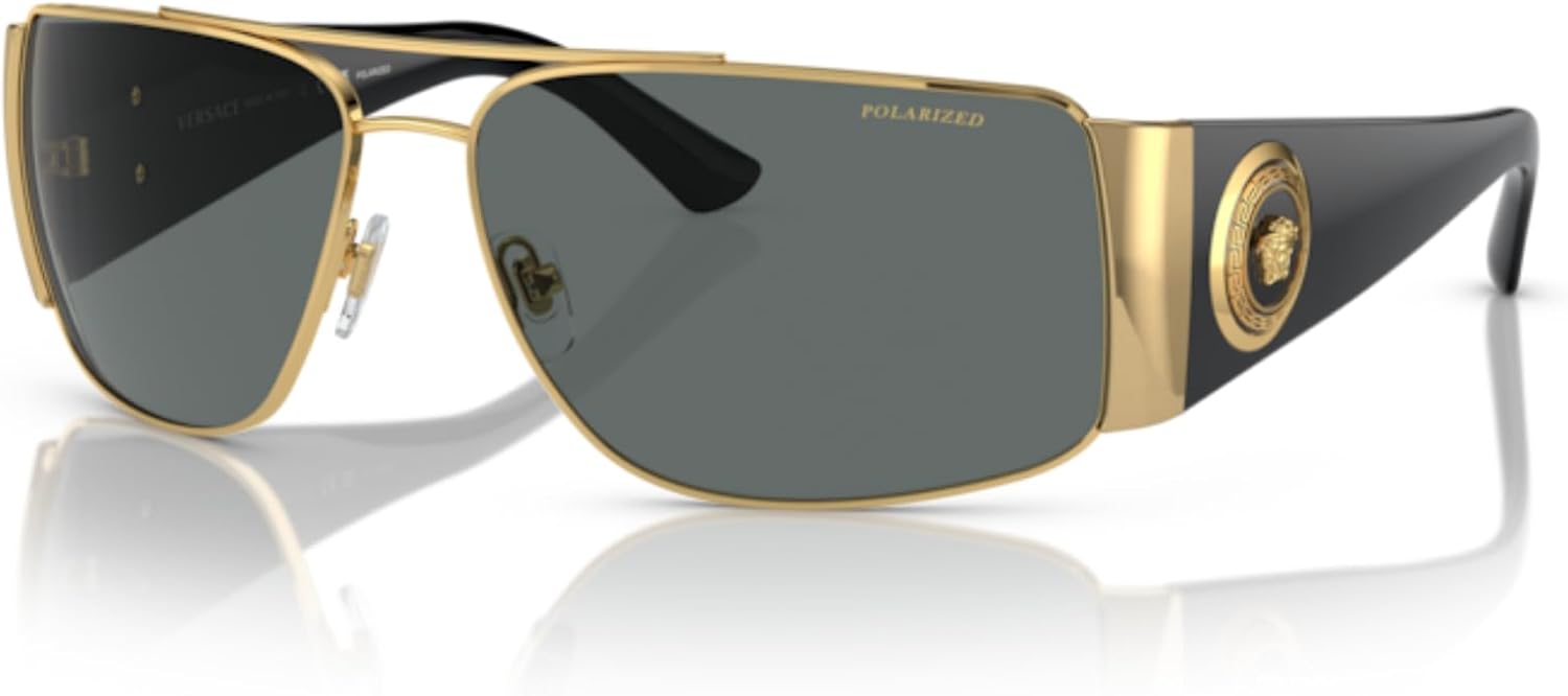 Versace VE2163 Rectangular Sunglasses For Men For Women +BUNDLE with ACCESSORY EYEWEAR KIT