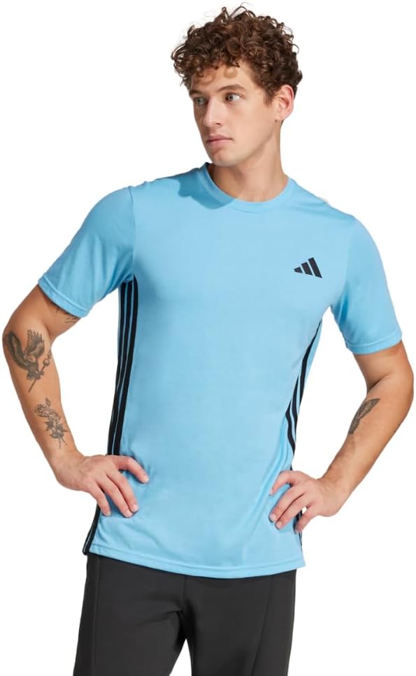 adidas Men's Train Essentials Feelready 3-Stripes T-Shirt
