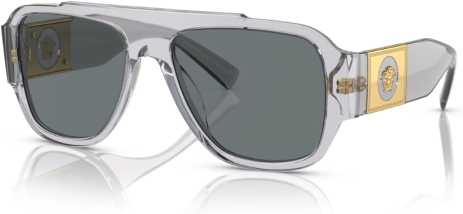 Versace VE4436U Square Sunglasses for Men +BUNDLE with ACCESSORY EYEWEAR KIT