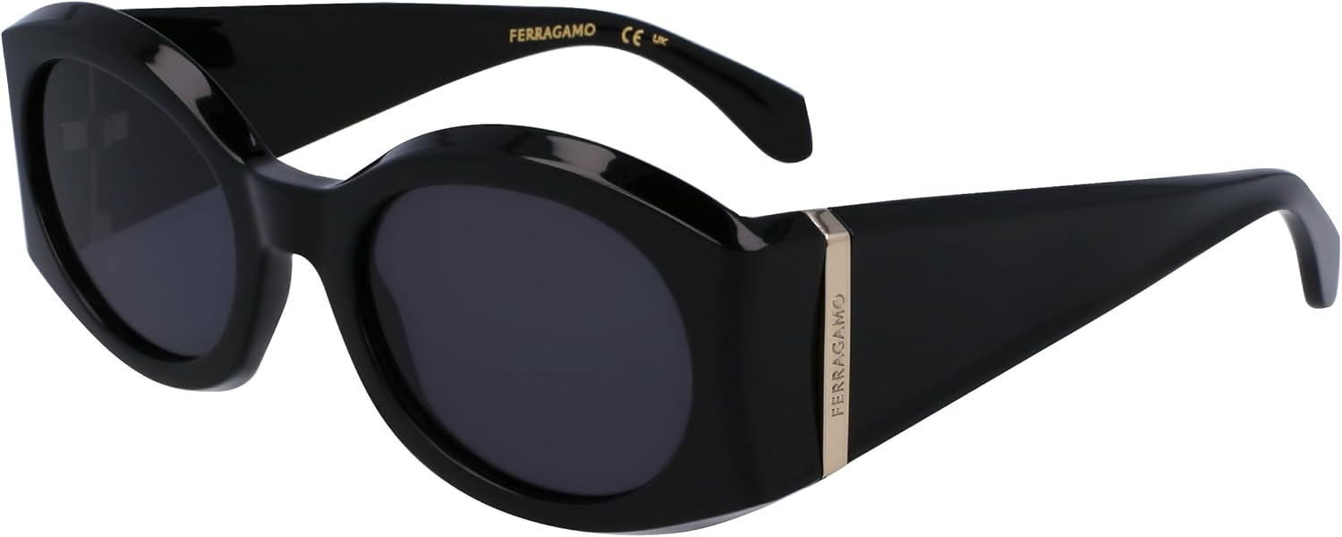 FERRAGAMO Sunglasses SF 2008 S 001 Black, 55/22/140