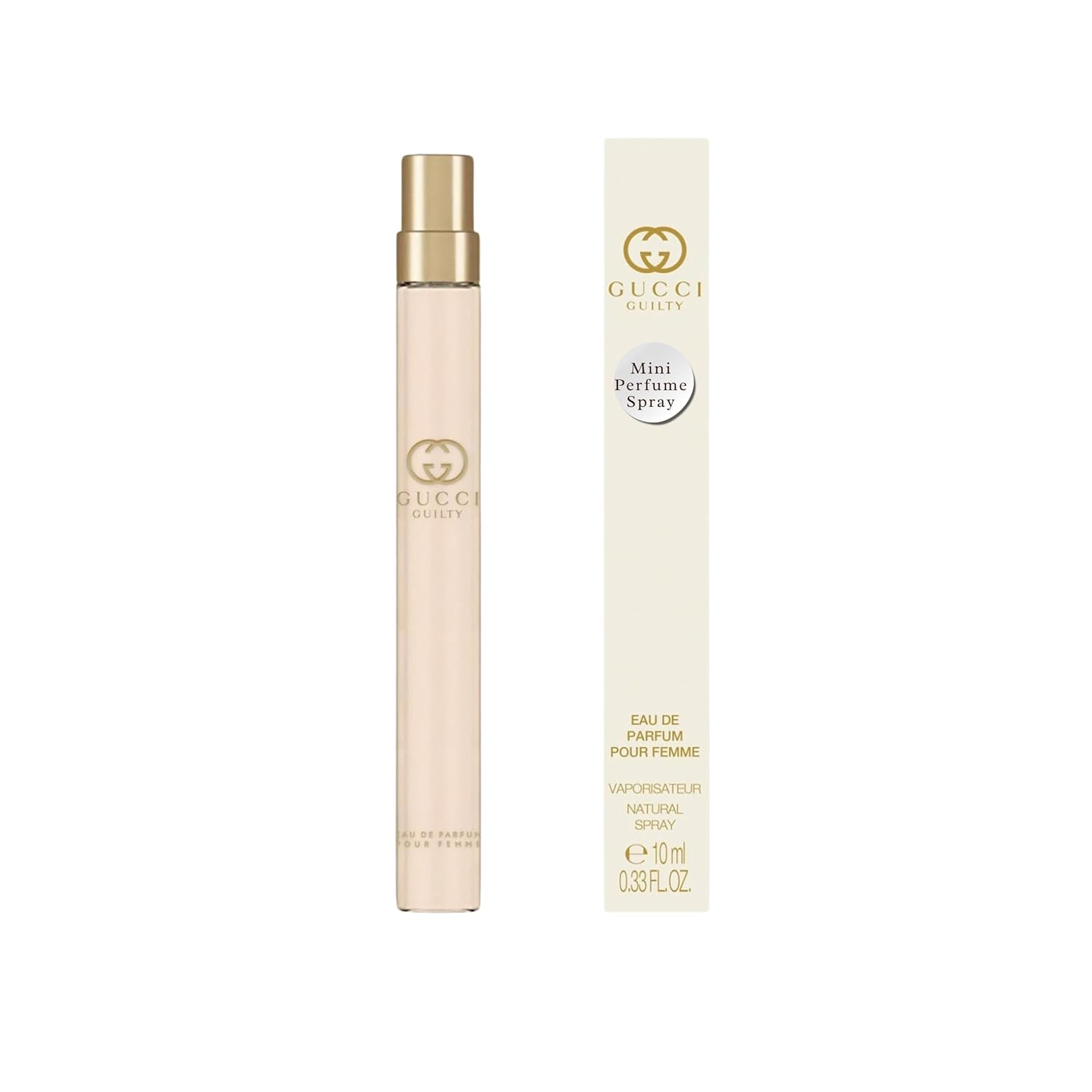 Gucci Guilty Pour Femme Perfume for Women Travel EDP Spray 0.33 Fl Oz | Designer perfume, luxury fragrance, purse spray, pocket size, TSA-friendly, everyday wear, beauty gift for women