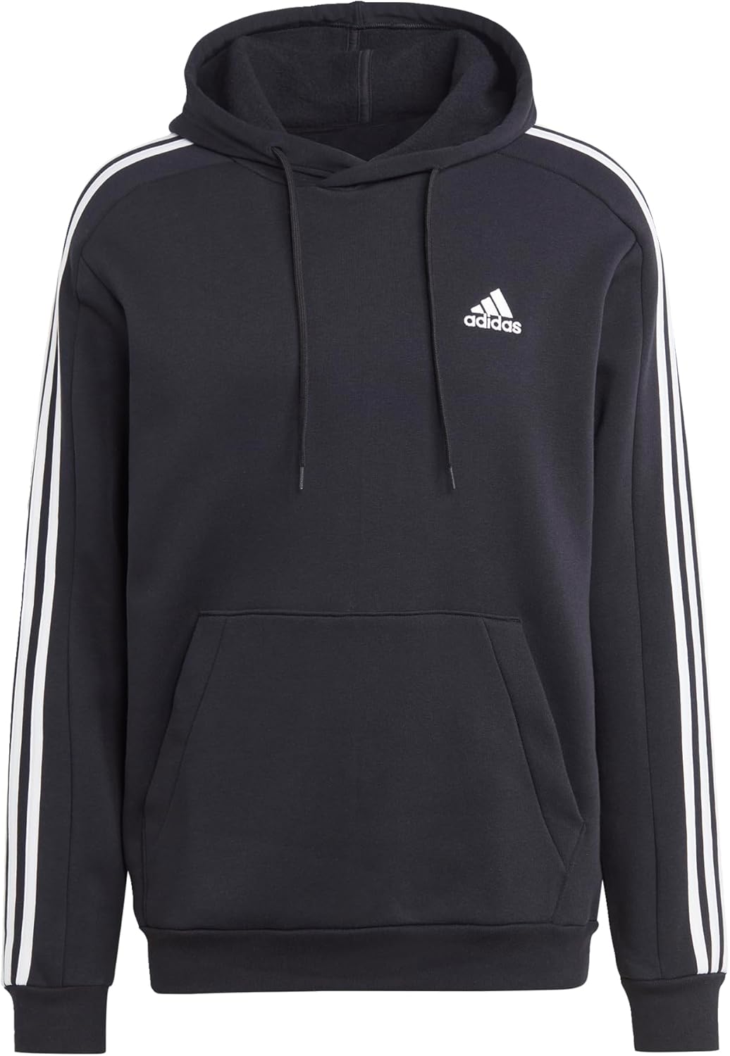 adidas Men's Essentials Fleece 3-Stripes Pullover Hoodie Sweatshirt
