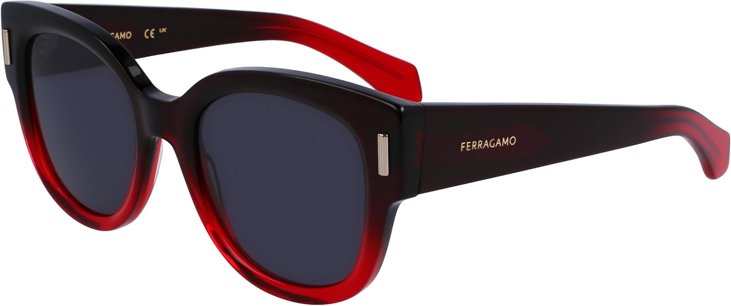 FERRAGAMO Sunglasses SF 2007 S 615 Gradient Transparent Dark Red