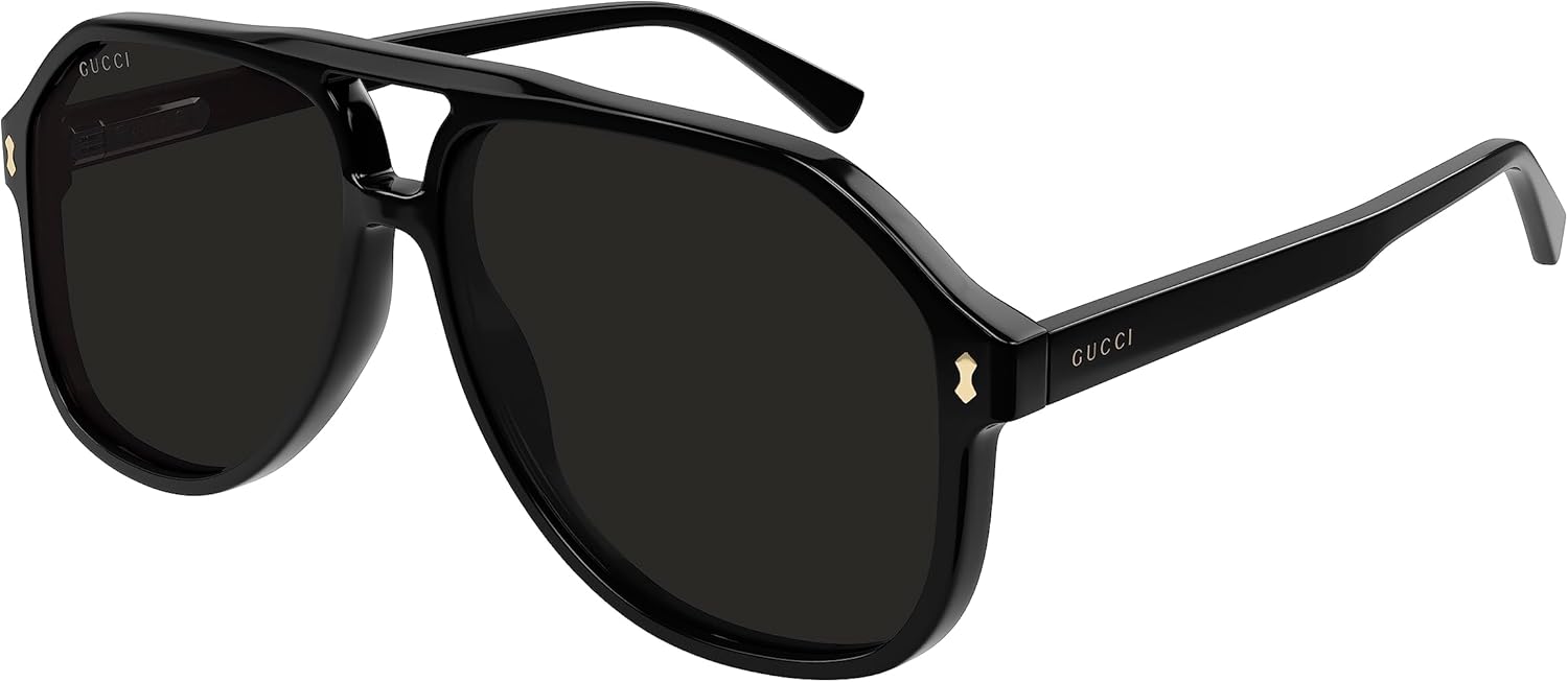 Gucci Pilot Sunglasses GG1042S 001 Black 60mm 1042