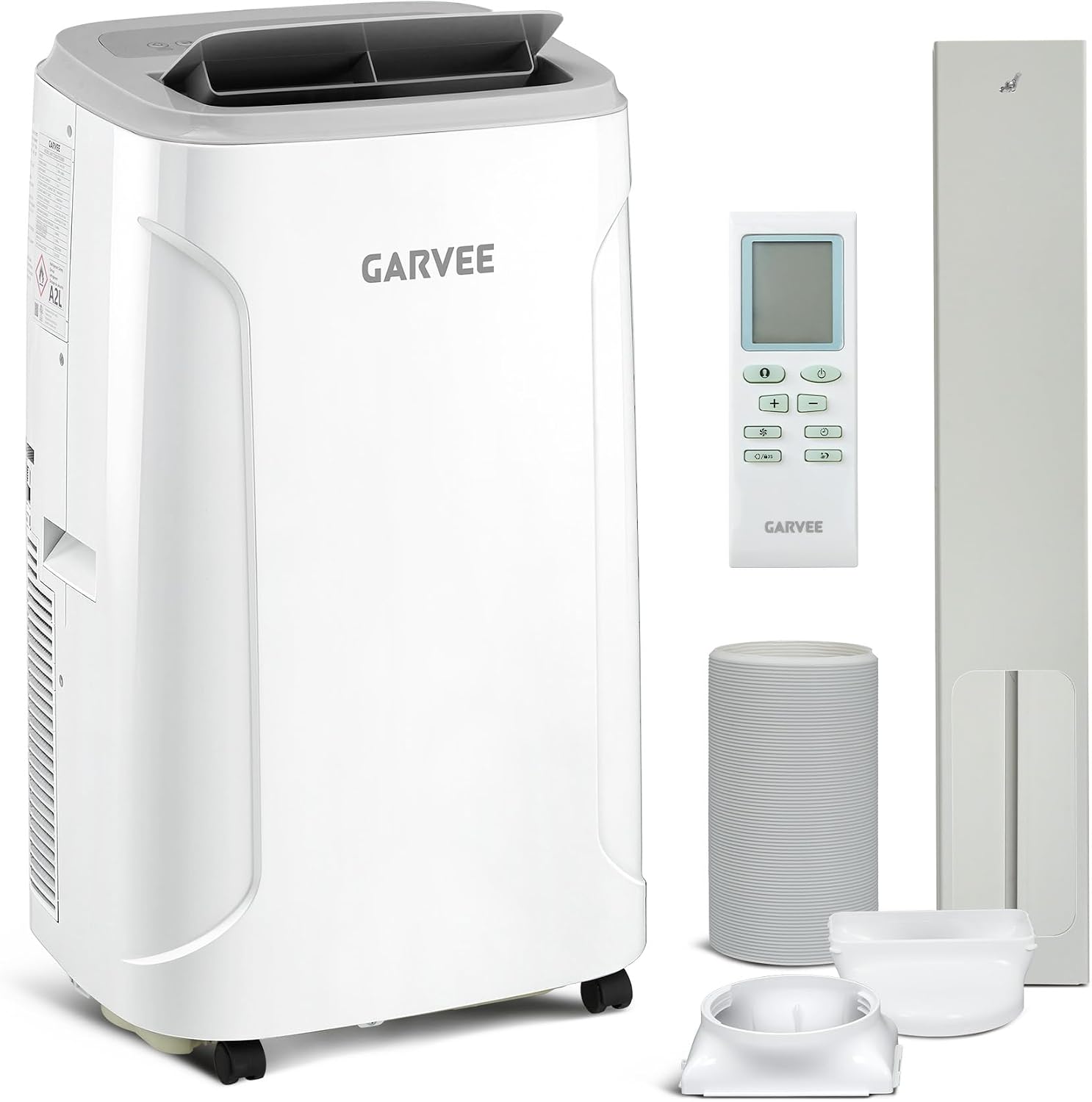 Portable Air Conditioner 14,000 BTU, Floor AC Unit Cools Up to 750 Sq Ft, 3-in-1 AC Unit with Cool, Fan, Dehumidifier, Remote & LED Touch, 360° Wheels, Complete Window Kit