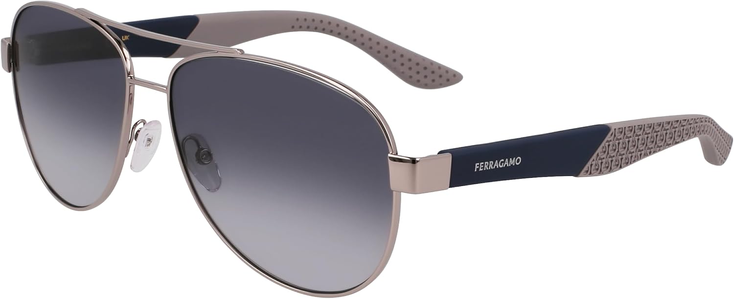 Ferragamo Men's 62Mm Sunglasses, Black