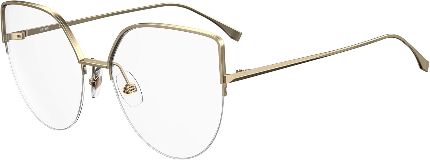 FENDI Oval Eyeglasses FF0423 J5G Gold 55mm 423