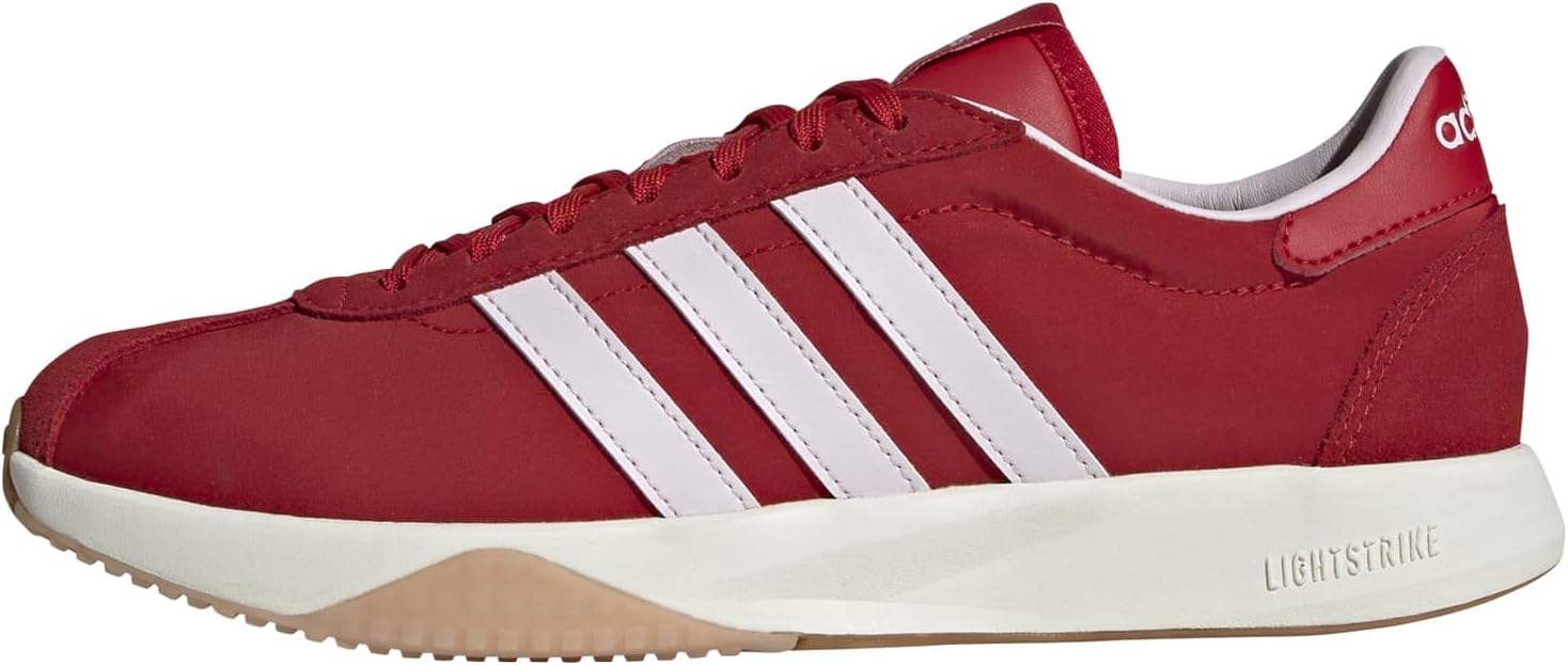 adidas Womens Run 7626 Lace Up Sneakers Shoes Casual - Green, Off White