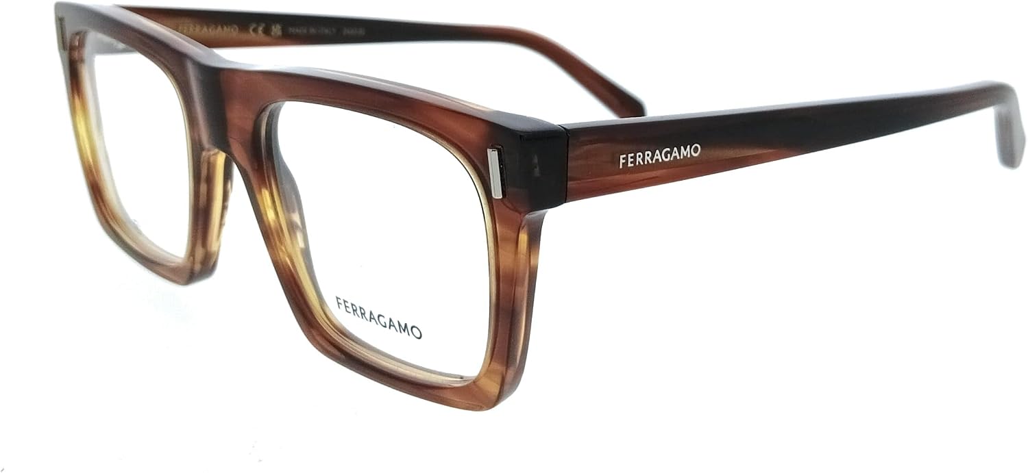 FERRAGAMO Eyeglasses SF 3029 216 Striped Brown