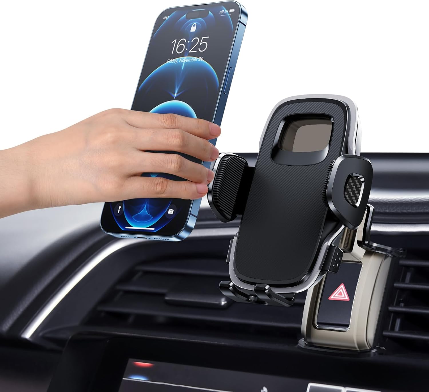 ELOHEI Custom Fit Phone Mount for Honda Civic with Custom Base | Specifically Design Car Phone Holder for Honda Civic 2016 2017 2018 2019 2020 2021 10th Gen Accessories