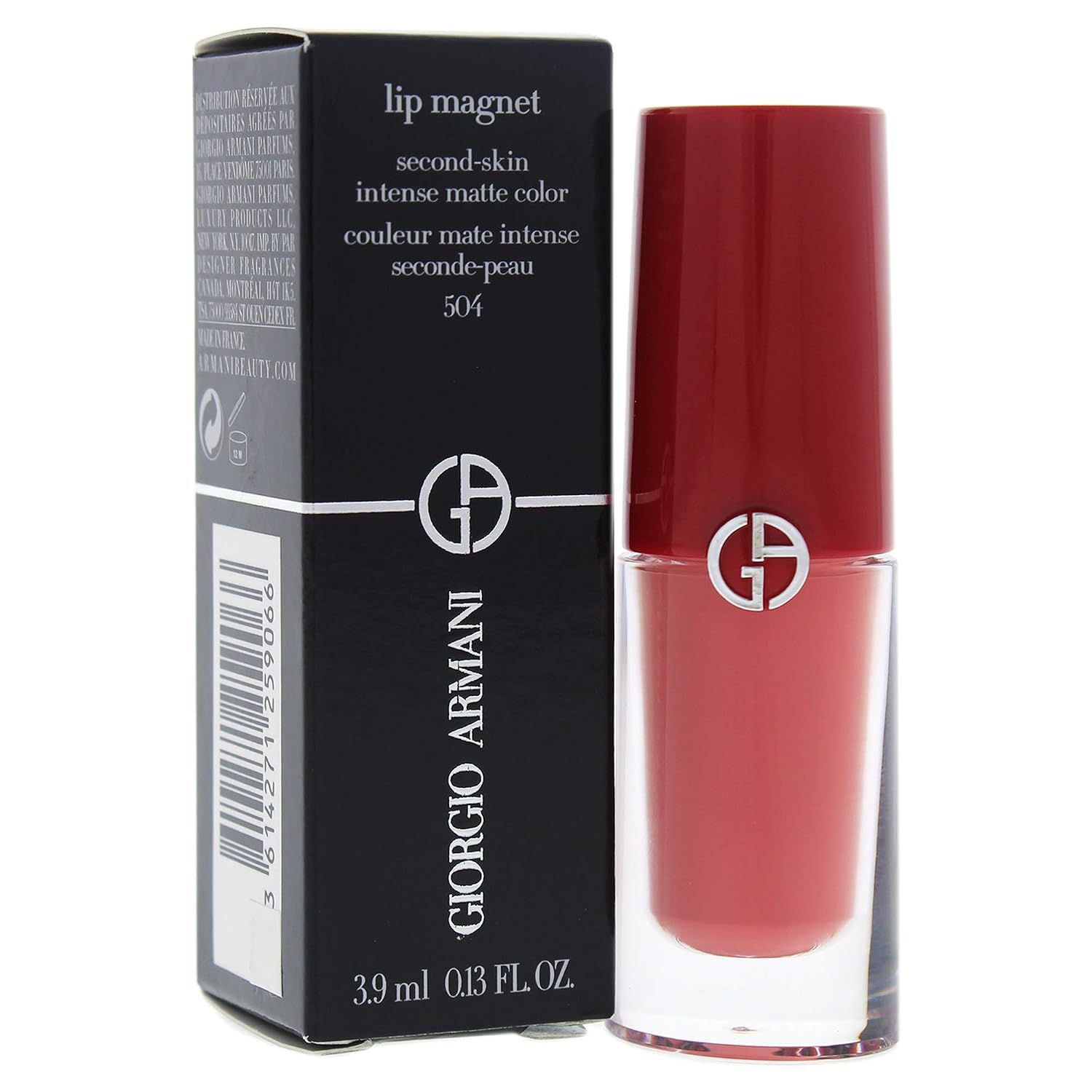 Giorgio Armani Lip Magnet S-skin Intense Matte, 504 Nuda, 0.13 Ounce