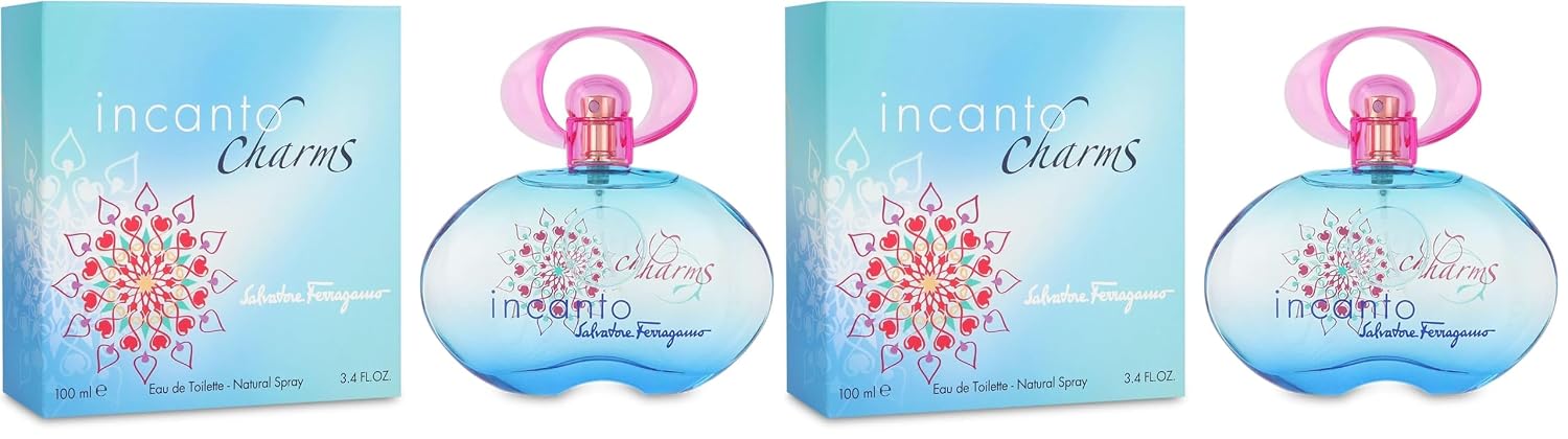 Salvatore Ferragamo Incanto Charms For Women eau-de-toilette Spray, 3.40 Ounce (Pack of 2)