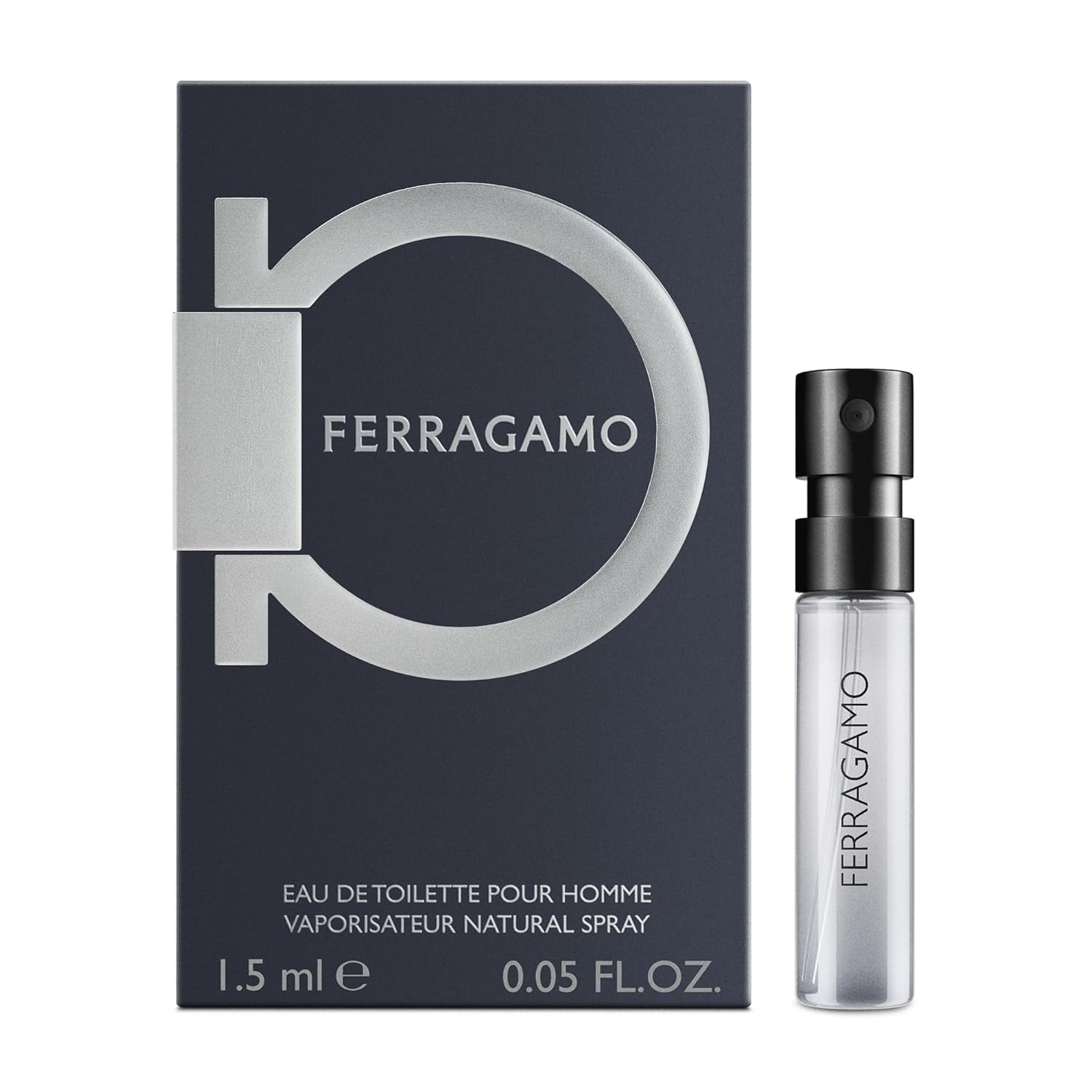 FERRAGAMO Eau de Toilette Pour Homme, Trial Cologne Spray for Men, Vial Sample Size, 0.05 Fl. Oz.