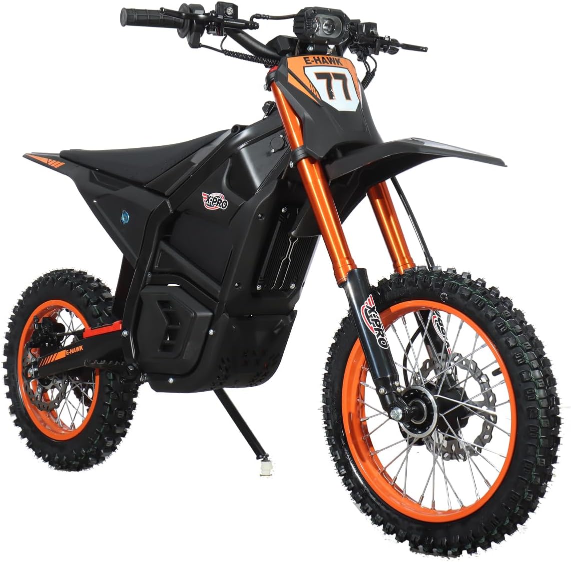 X-PRO E‑Hawk 3500W Peak Power 48V Electric Dirt Bike for Teens & Adults – High‑Torque Mid‑Drive Motor, Up to 42+ MPH, 55‑Mile Range, UL‑Certified Charger, Off‑Road Electric Motorcycle