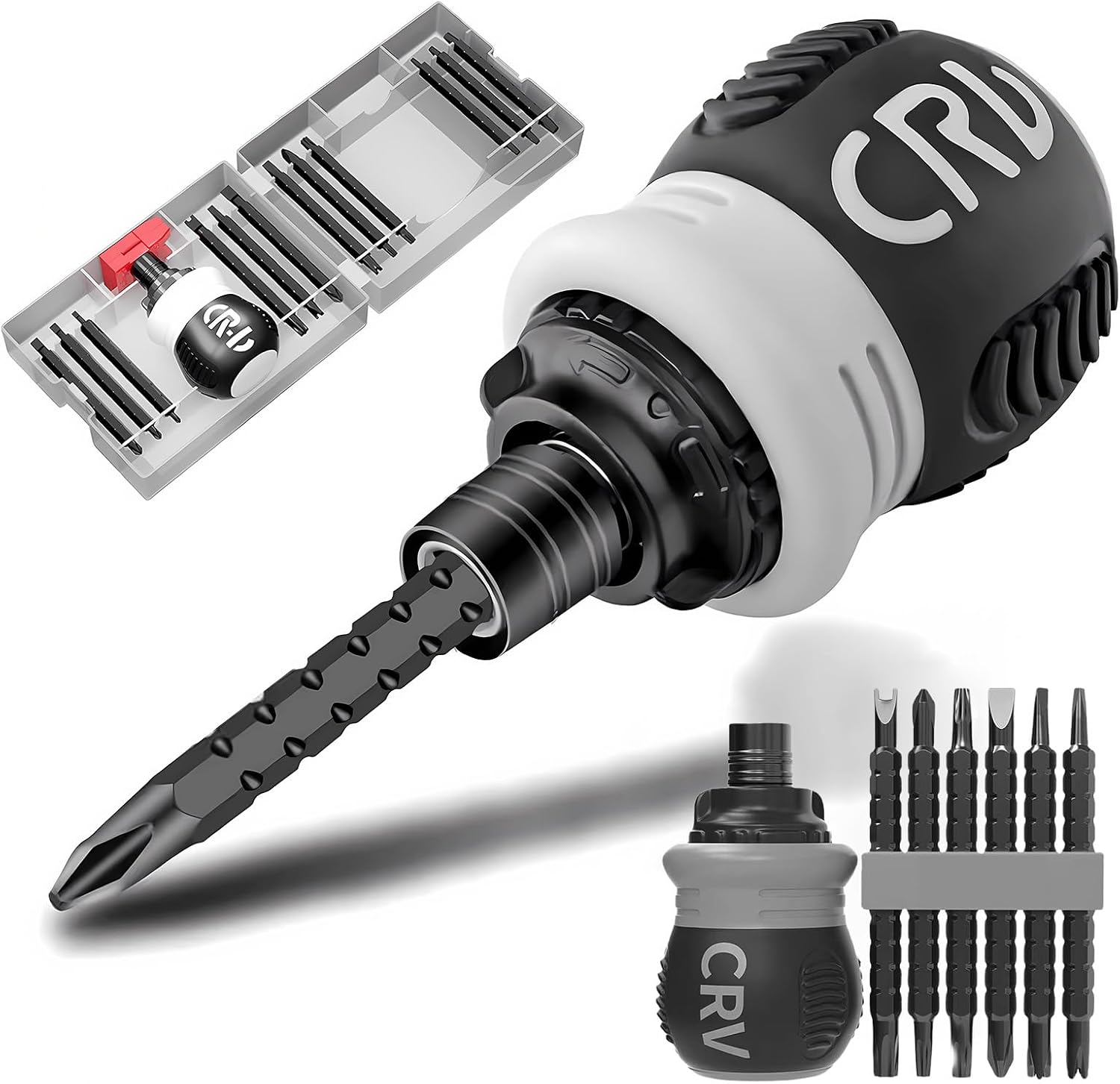 26 in 1 Ratchet Screwdriver Set, Multi-Bit Switchable Screwdriver Shape Portable Tool Kit for Home and DIY Repairs