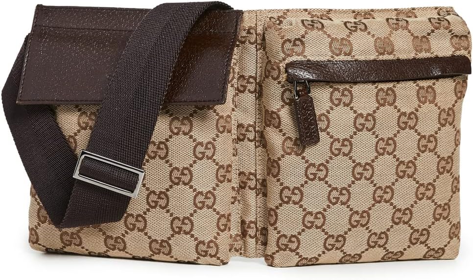Gucci Women's Pre-Loved GG Canvas Belt Bag, Brown, One Size