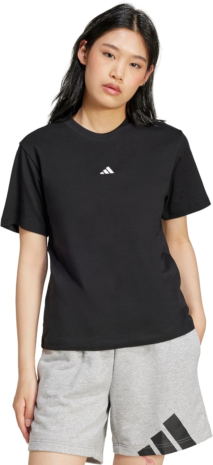 adidas Women's Essentials Small Logo Cotton T-Shirt