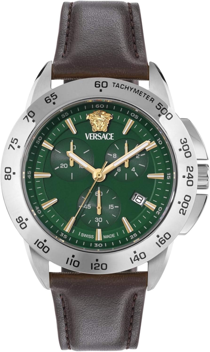 Versace V-Sport Chrono Leather Watch