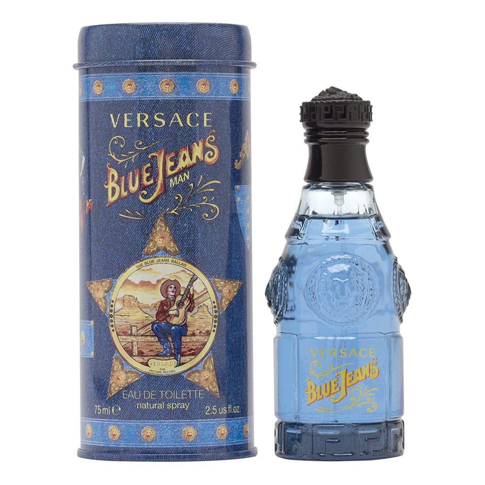 Blue Jeans by Versace for Men 2.5 oz Eau de Toilette Spray |