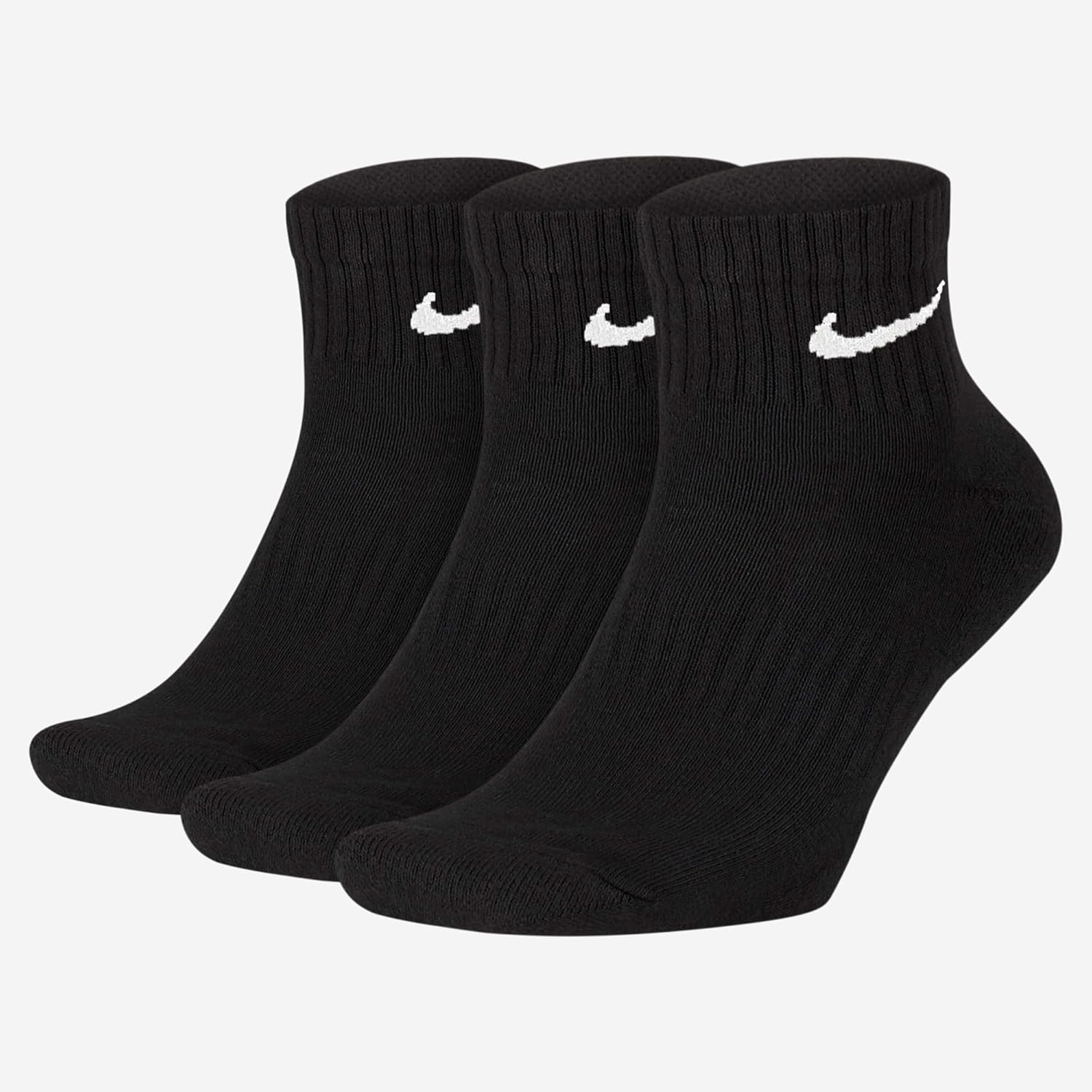 NIKE Unisex Performance Cushion Quarter 3 Pair