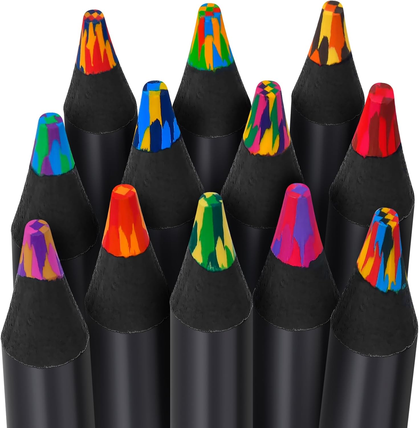 KUCHEY 12 Colored Rainbow Pencils for Teen Girl Boys | Stocking Stuffers for Kids, Art Supplies Gifts Trendy Stuff, Birthday Party Favors Arts and Crafts 5-12 Year Old