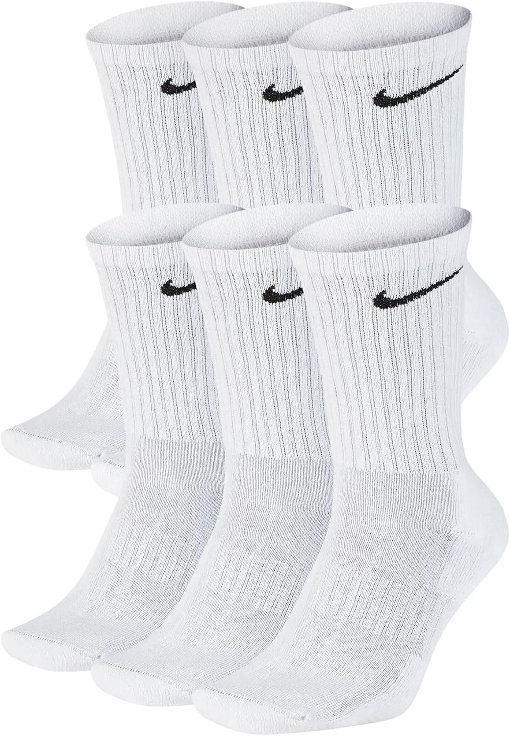 Nike unisex-adult Performance Cushion Crew Socks With Band (6 Pairs)