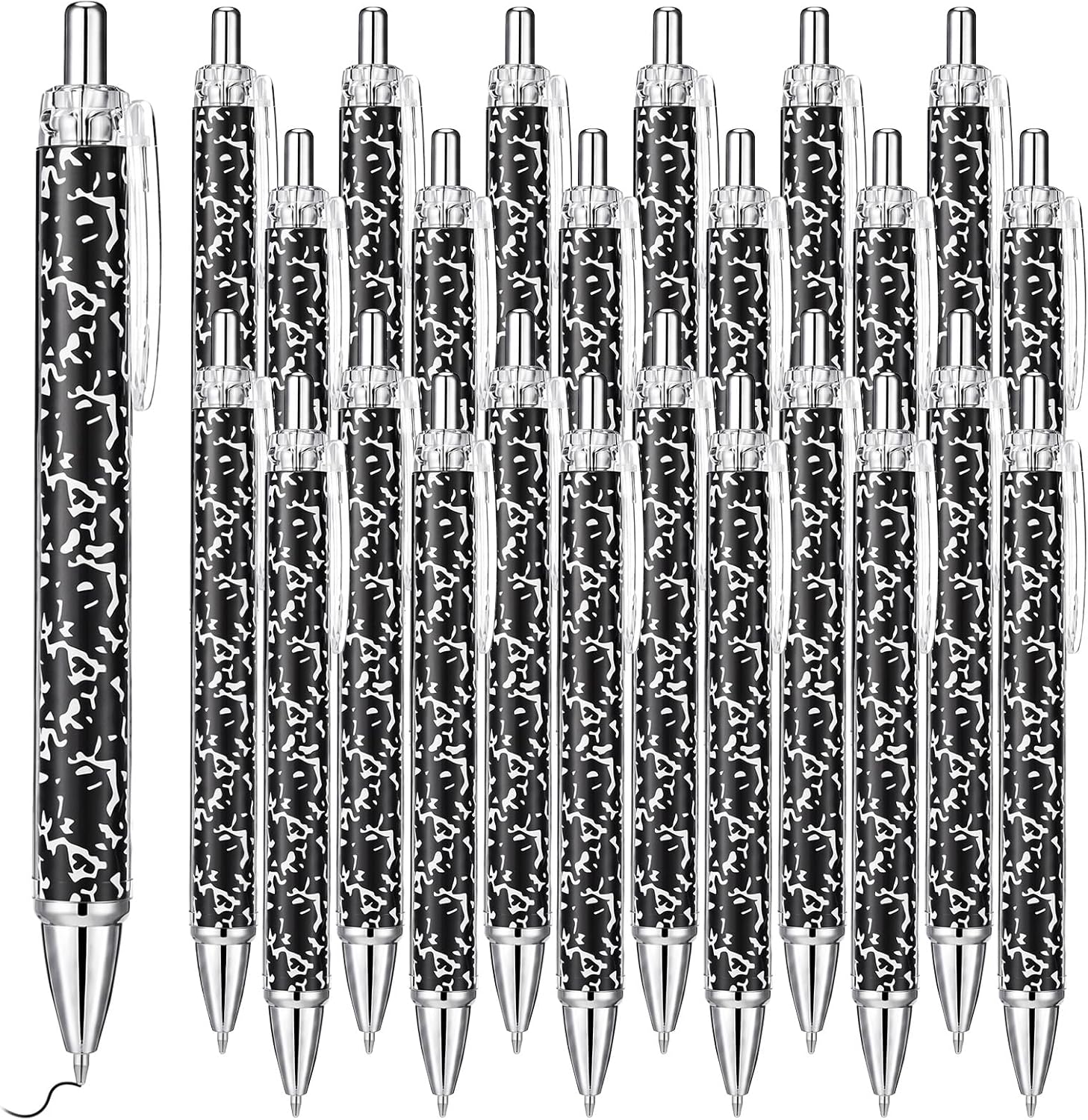 Epakh 25 Pcs Composition Notebook Ballpoint Pens Bulk Back to School Supplies Funny Composition Pens for Classmates Teacher Supplies Colleagues Office Classroom Must Have