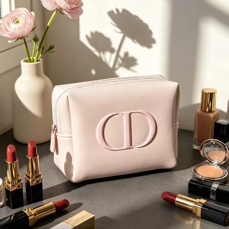 Dior bag Premium Fabric Pink Cosmetic Bag Portable Storage For Lipstick Blush Multi-purpose Makeup Pouch Perfect For Girls Daily - AliExpress 66
