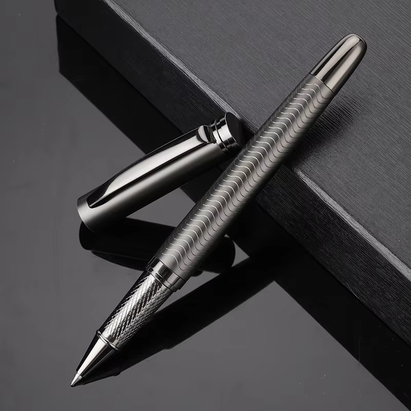 1 PC High Quality Luxury Full Metal Ballpoint Pen Silver Plating Ball Pens Business Writing Signing School Office Supplies 03733 - AliExpress 21