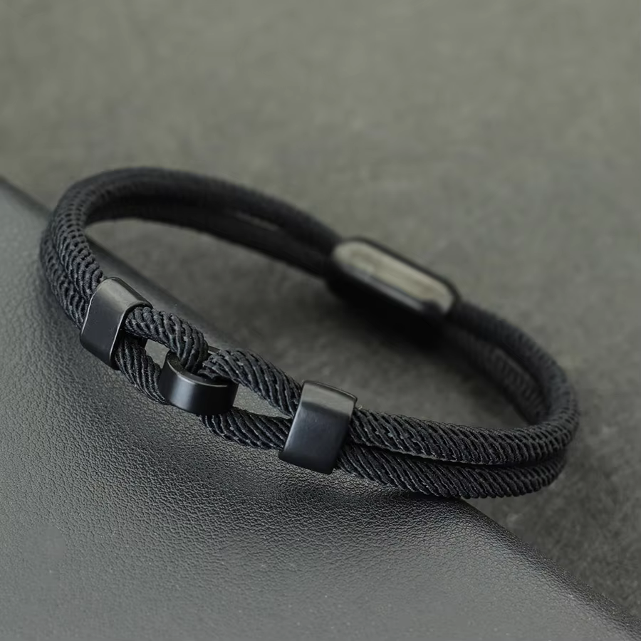Unique Stylish Knot Bracelet For Men Stainless Steel Strong Magnetic Buckle Rope Braclet Father Day Gift Pulsera Hombre Joias - AliExpress 36