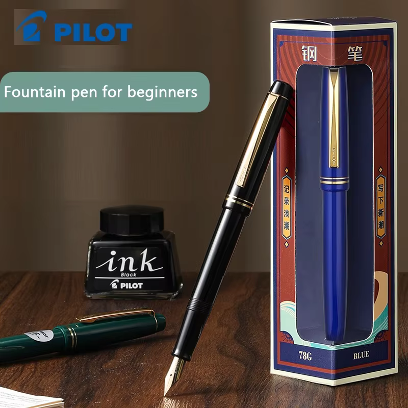 PILOT 1pcs Japan Fountain Pen FP-78G High-end Writing Stationery EF/F/M lridium Pen Tip Luxury Gift Box Student Smooth Writing - AliExpress 21