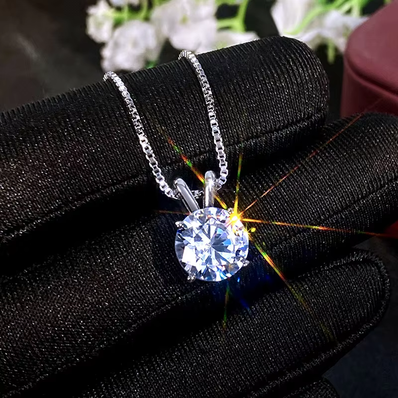 Huitan Cute Necklace for Lady Inlaid AAA Cubic Zirconia Stone Simple Stylish Women Accessories Daily Wear Party Jewelry Gifts - AliExpress 36