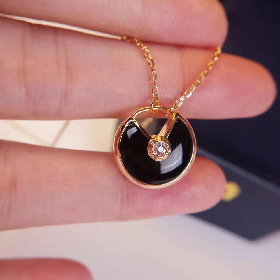Geometric Sector Amulet Pendant Necklace for Women AAA CZ Natural Stone Shell Fashion Jewelry  Z146 - AliExpress 36