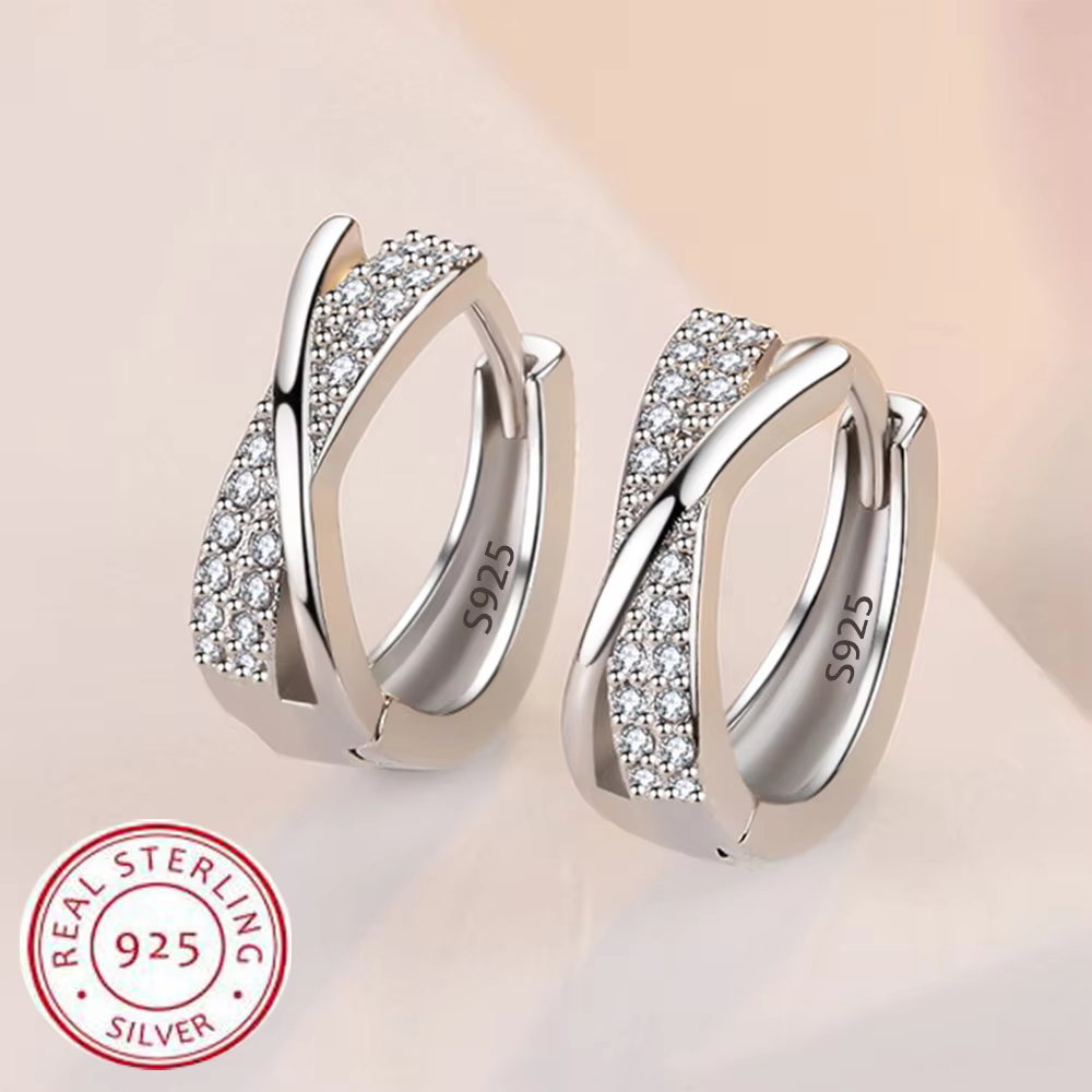 925 Sterling Silver Bow Pattern Stud Earrings For Women Girls Wedding Dating Engagement Jewelry Accessory Hot Sale - AliExpress 36